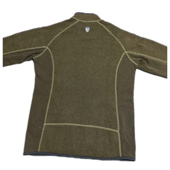 Kuhl Alfpaca Kashmira Full Zip Jacket Men’s Small Olive Brown Fleece Lined - Picture 4 of 12